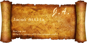 Jacsó Attila névjegykártya